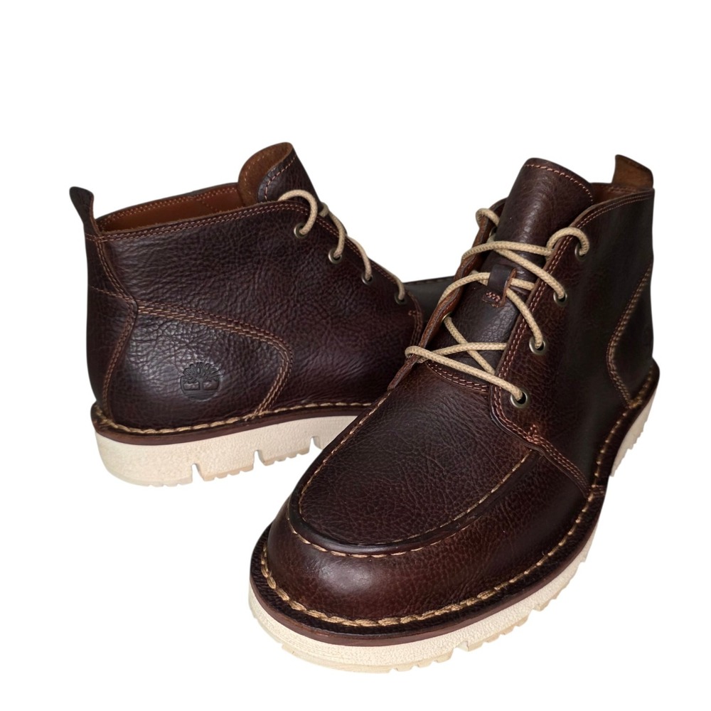 Timberland Westmore Mens 9 Brown Leather Chukka Boots Lace Up NWOB